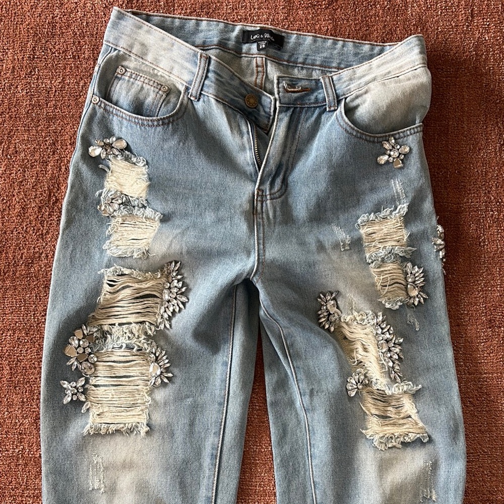 Levi's Women's Blue Distressed Jeans